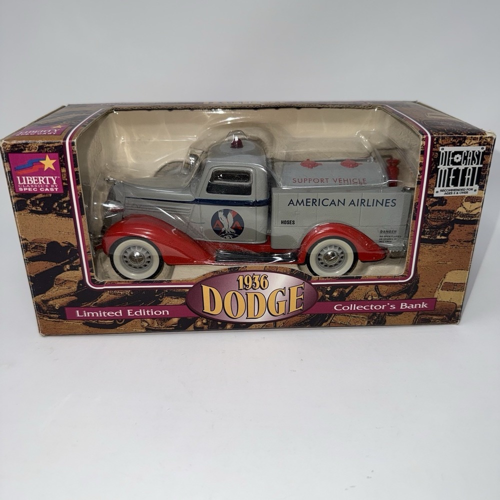 Liberty Classics 1936 Dodge American Airlines Tanker Bank 1:25Limited Edition